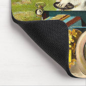 Tapis De Souris Lapin de Pâques vintage Mousepad (Coin)