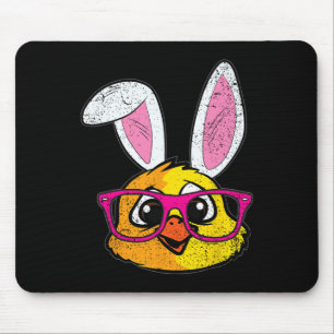 Tapis De Souris Lapin De Poulets Oreilles Pâques Mignonne Ferme An