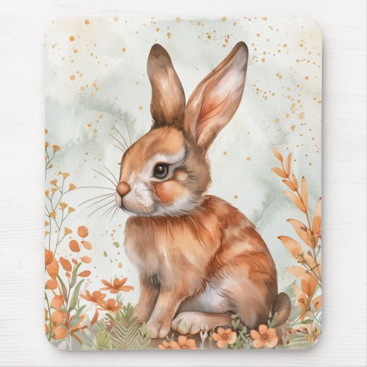 Tapis De Souris Lapin de printemps mignon (Devant)