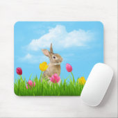 Tapis De Souris Lapin en Tulipes (Avec souris)
