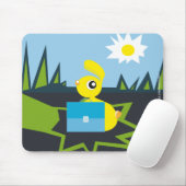 Tapis De Souris Lapin Ensoleillé (Avec souris)