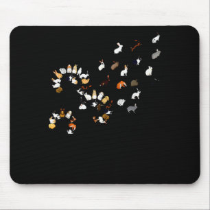 Tapis De Souris Lapin fleur de pissenlit drôle