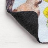 Tapis De Souris Lapin jetant un coup d'oeil par le cactus (Coin)