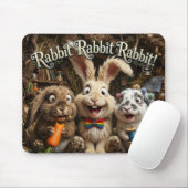Tapis De Souris Lapin Lapin Lapin (Avec souris)