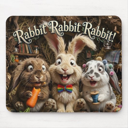 Tapis De Souris Lapin Lapin Lapin (Devant)