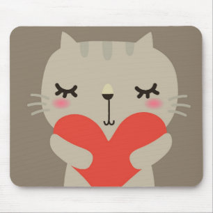 Tapis De Souris Lapin mignon avec amour