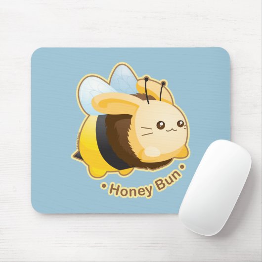 Tapis De Souris Lapin mignon de petit pain de miel (Avec souris)