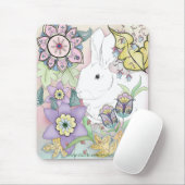 Tapis De Souris Lapin Mousepad de coucher du soleil (Avec souris)