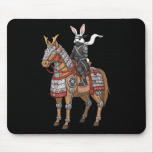 Tapis De Souris Lapin Ninja Samouraï Cyber Cheval Art Japonais