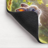 Tapis De Souris Lapin Sous Un Oeuf De Pâques (Coin)