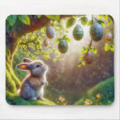 Tapis De Souris Lapin Sous Un Oeuf De Pâques (Devant)