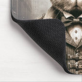 Tapis De Souris Lapin Steampunk à Londres (Coin)