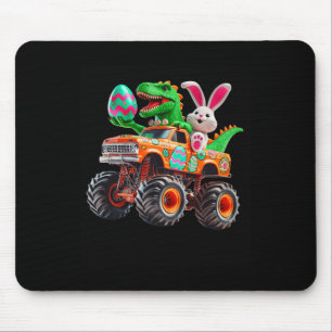 Tapis De Souris Lapin T-rex Pâques Monster Truck Dino Drôle Garçon