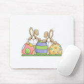 Tapis De Souris lapins de pâques et oeufs (Avec souris)