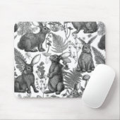 Tapis De Souris Lapins et la flore boisée Souris (Avec souris)