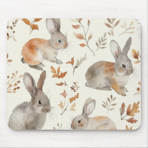 Tapis De Souris Lapins Feuilles de lapins
