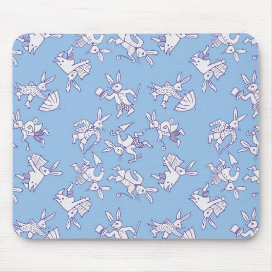 Tapis De Souris Lapins occupés (Devant)