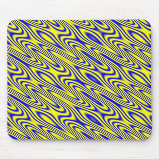 Tapis De Souris Lapis Lazuli Swirlies Motif Abstrait Mousepad (Devant)