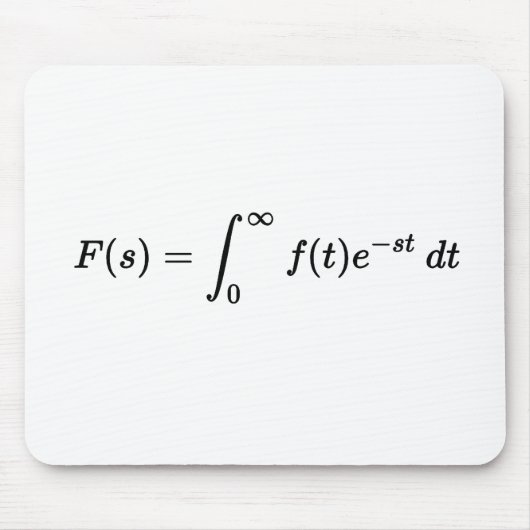 Tapis De Souris Laplace transforme équation, mathématiques de base (Devant)