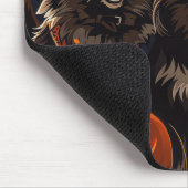 Tapis De Souris Lapphund finlandais Halloween Éffrayant (Coin)