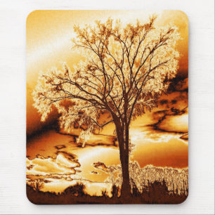 Tapis De Souris L'arbre de vie en or fondu
