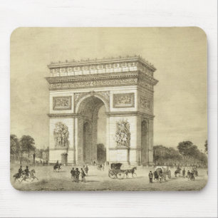 Tapis De Souris L'Arc de Triomphe, Paris, gravé par Auguste Bry
