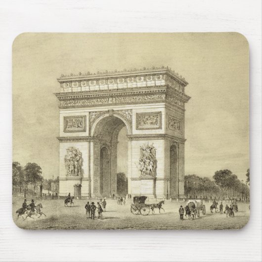 Tapis De Souris L'Arc de Triomphe, Paris, gravé par Auguste Bry (Devant)