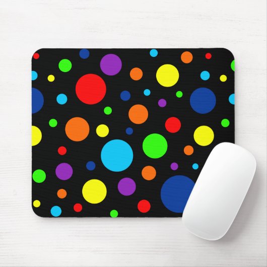 Tapis De Souris L'arc-en-ciel foncé repère Mousepad (Avec souris)