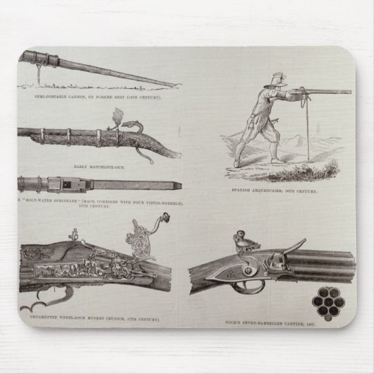 Tapis De Souris L'arme à feu et son développement (Devant)