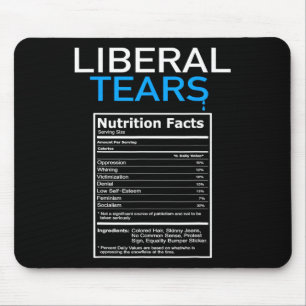 Tapis De Souris Larmes cadeau républicain anti-libéral pro-Trump