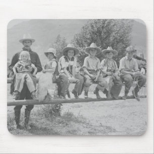 Tapis De Souris Larry Larom avec six enfants