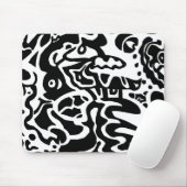 Tapis De Souris L'art abstrait du "poisson" (Avec souris)