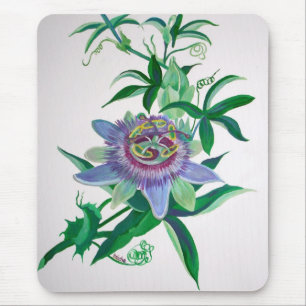 Tapis De Souris L'art botanique des fleurs de passion