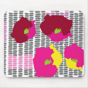 Tapis De Souris L'art de bruit fleurit l'art numérique