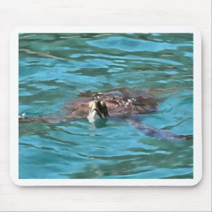 Tapis De Souris L'art de la faune de la tortue de mer Loggerhead