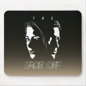 Tapis De Souris L'art de la silhouette face à face humain | (Devant)