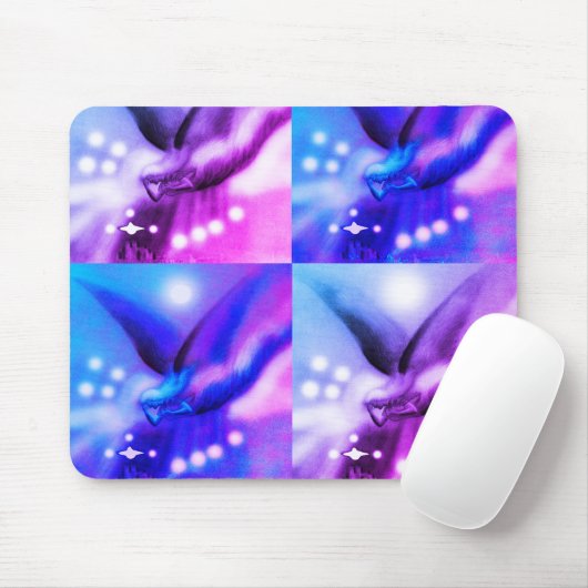 Tapis De Souris L'art des anges de Noël (Avec souris)