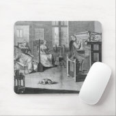 Tapis De Souris L'art du Bas-Cadre-Travail-Tricot (Avec souris)