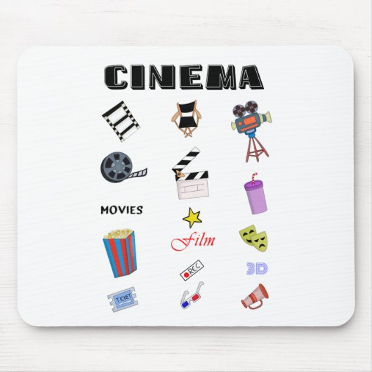 Tapis De Souris L'art du cinéma (Devant)