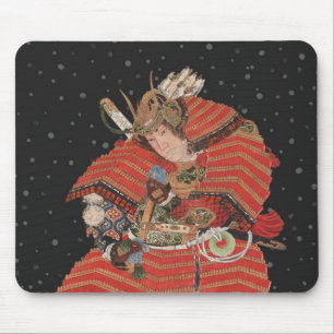 Tapis De Souris L'art japonais Vintage du guerrier samouraï