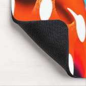 Tapis De Souris L'art orange funky (Coin)