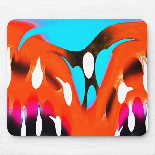 Tapis De Souris L'art orange funky (Devant)