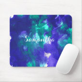 Tapis De Souris L'Art Vert Et Violet (Avec souris)