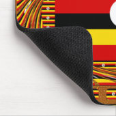 Tapis De Souris L'Art Vibrant Ouganda Inspiré Du Drapeau (Coin)