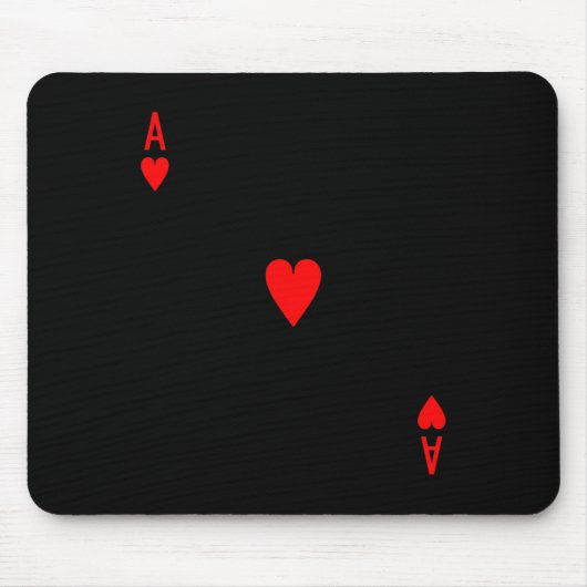 Tapis De Souris L'As des Coeurs Deck des Cartes Costume d'Hallowee (Devant)