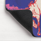 Tapis De Souris Las Vegas, Nevada affiche de voyage rétro. (Coin)