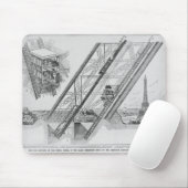 Tapis De Souris L'ascenseur d'Otis dans Tour Eiffel (Avec souris)