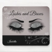 Tapis De Souris Lashes et Broyeurs - gris fumée (Devant)