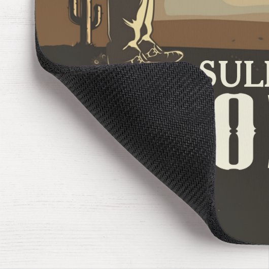 Tapis De Souris Lasso Roping Roundup ADD NAME Western Rodeo Show (Coin)