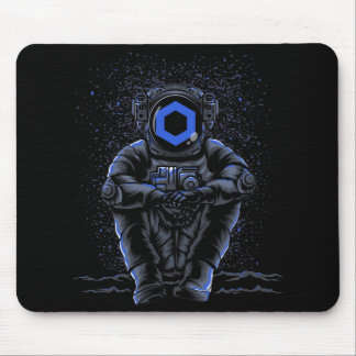 Tapis De Souris L'Astronaute Assis À Chainlink LIER La Pièce À La